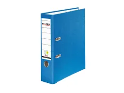 Falken 20 Falken Ordner "Vegan", mit Einsteckschild, 230 g/m², DIN A4, RB 80 mm, blau – Produktbild 1 von 1