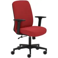 Bürodrehstuhl "2219" mit Armlehnen, rot – Produktbild 1 von 1