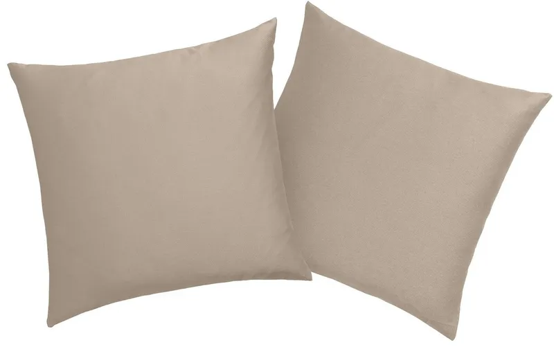 OTTO home Kissenbezug Mila, (2 Stück), Satin Qualität, in Uni Design, Beige, – Produktbild 2 von 5