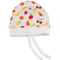 El Puente El Puente Babymütze "Funny Fruits", Größe 3-6 Monate | Fair Trade & Handmade aus Ägypten | Bio-zertifiziert – Produktbild 1 von 1