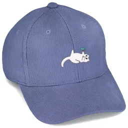 LIGARTI Bestickte Cord Cap – Samantha die Katze – LIGARTI Tiermanufaktur – Produktbild 1 von 1