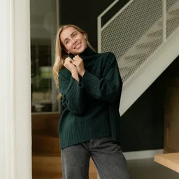 NORDLICHT NORDLICHT Grobstrick Rollkragenpullover Mina aus 100% recycelter Wolle – Produktbild 1 von 1