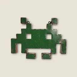 Moogoo Creative Africa Moogoo Creative Africa Space Invader | Upcycling-Figur | Wand-Dekoration – Produktbild 1 von 1