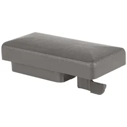 Alberts ALBERTS Pfostenkappe m.Überstand für Vierkant-Metallpfosten, Kunststoff, grau, 60x40 mm – Produktbild 1 von 1