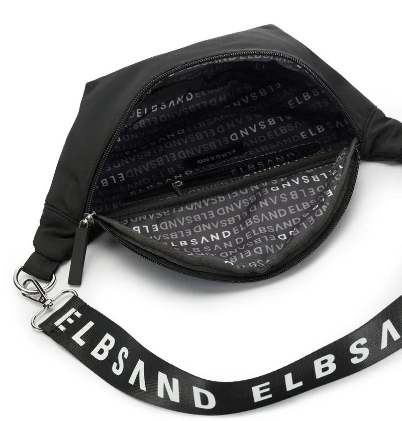 Elbsand Elbsand Bauchtasche Umhängetasche, Crossbody Bag, Gürteltasche, Brusttasche, Hüfttasche VEGAN, Schwarz, – Produktbild 3 von 4