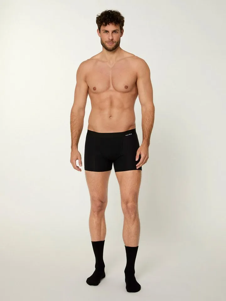 Nur Die Retro Pants Boxer Bambus (4-St) Männer Multipack Mehrpack, Schwarz, – Produktbild 5 von 5