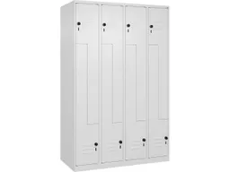 C+P C+P Z-Spind Classic PLUS, 8 Fächer, 1850x1200x500mm, Verkehrsweiß/Verkehrsweiß – Produktbild 1 von 1