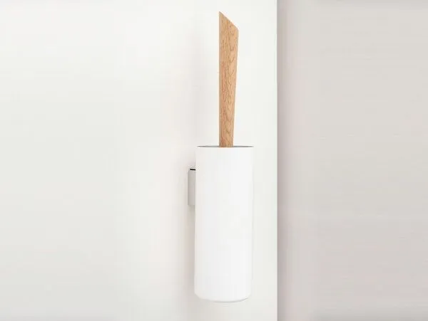 werkvoll by Lena Peter werkvoll by Lena Peter Recycling Wandhalter Klobürste FIRE mit Eichegriff, Red, – Produktbild 4 von 4