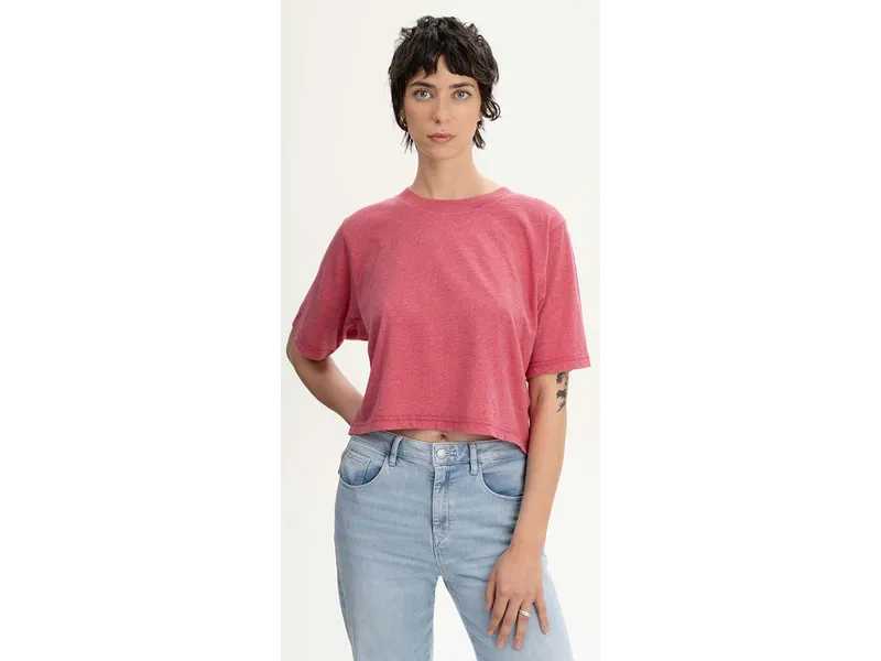 MELA MELA Bio-Damen-T-Shirt "DESNA" mit Rundhalsausschnitt, blossom melange, Gr. M – Produktbild 1 von 1
