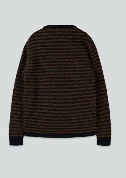 LAKOR LAKOR Faroese Fisher Knit (navy/brown) – Produktbild 2 von 4