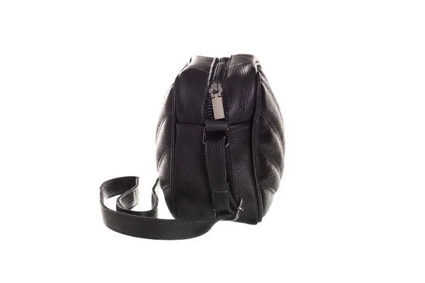 Ritagli di G Ritagli di G Damen Umhängetasche YVONNE Leder - 100% Made in Italy, Schwarz, – Produktbild 2 von 3