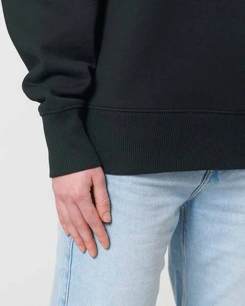 YTWOO YTWOO Dicker schwerer Sweater aus Bio-Baumwolle | Pullover oversized, Schwarz, – Produktbild 3 von 4