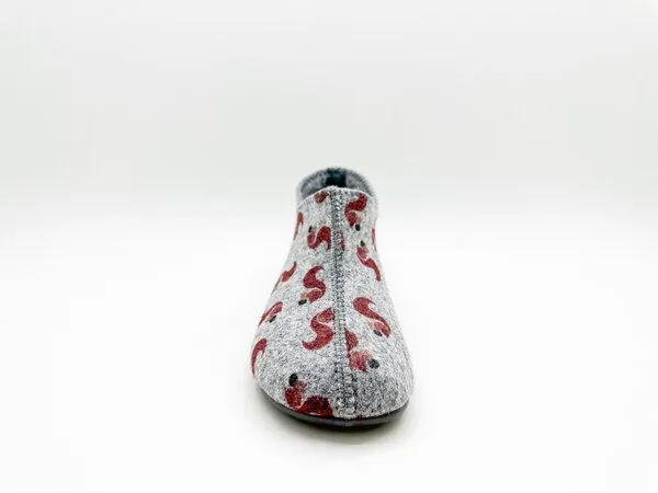 thies Veganer Kids Squirrel Slipper Boot "thies ® PET" aus recycelten Flaschen, fair produziert, Grey (grau), – Produktbild 4 von 4
