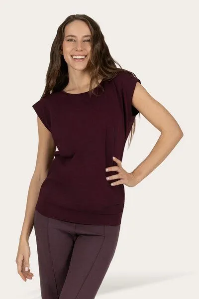 Urban Goddess Urban Goddess Lockeres Asana-Yoga-Shirt, Fig (lila), – Produktbild 1 von 4