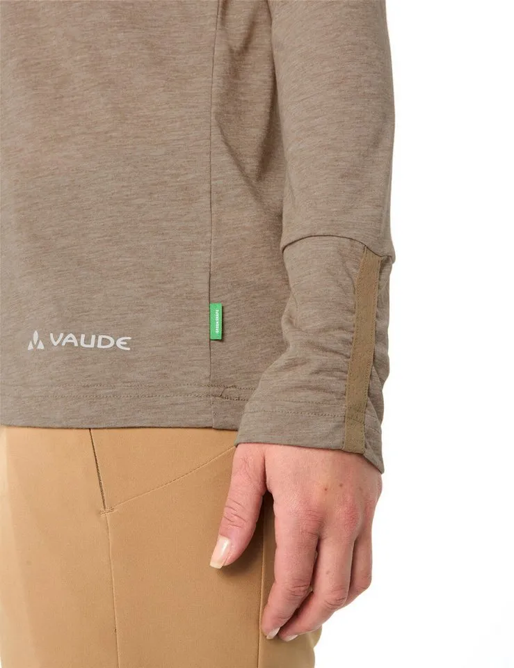 Vaude Vaude T-Shirt Women's Skomer LS T-Shirt III (1-tlg) schnelltrocknendes und funktionelles Shirt, Beige, – Produktbild 4 von 4