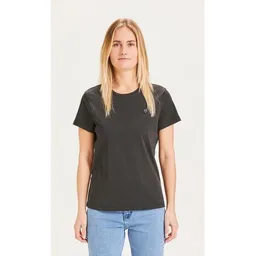 KnowledgeCotton Apparel KnowledgeCotton Apparel T-Shirt ROSA mit Eulen-Badge – Produktbild 1 von 1