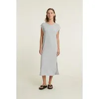 Basic Apparel Basic Apparel Sadie Kurzarm Kleid aus Ecovero, Grau (high-rise), – Produktbild 1 von 1