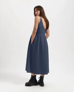 Kuyichi Kuyichi Damen vegan Kleid Damla Dark Navy – Produktbild 1 von 1