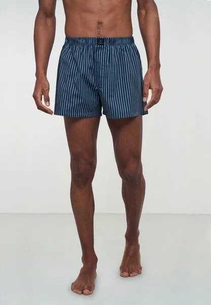 recolution Herren Boxershorts aus Bio-Baumwolle - AMARGO STRIPES - recolution, Navy/ mineral blue (mehrfarbig), – Produktbild 2 von 4