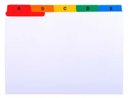 Exacompta 10 Exacompta Trennblätter aus Colorspan-Karton, 25-teilig A-Z, 160 g/m², DIN A6, weiß – Produktbild 1 von 1