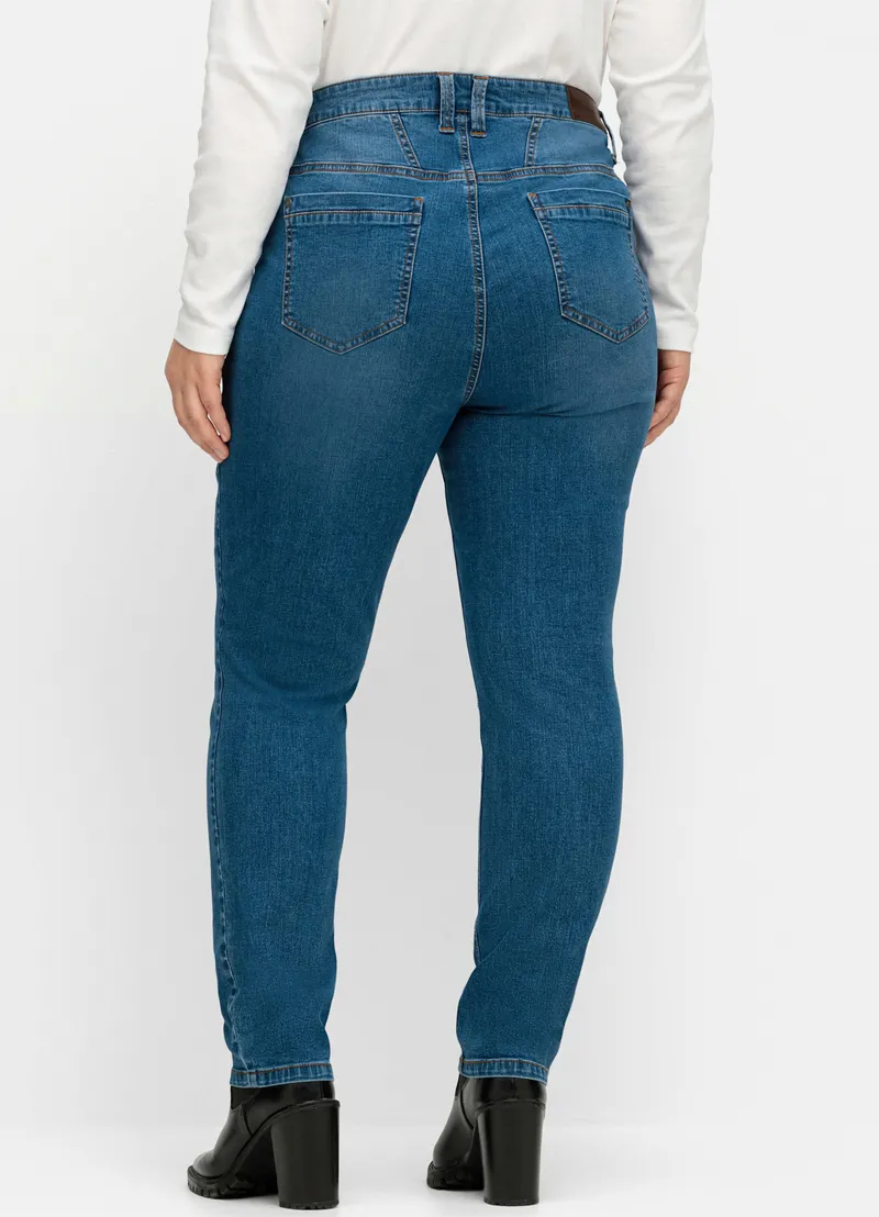 sheego 5-Pocket-Jeans blue denim, Blue denim, – Produktbild 2 von 2