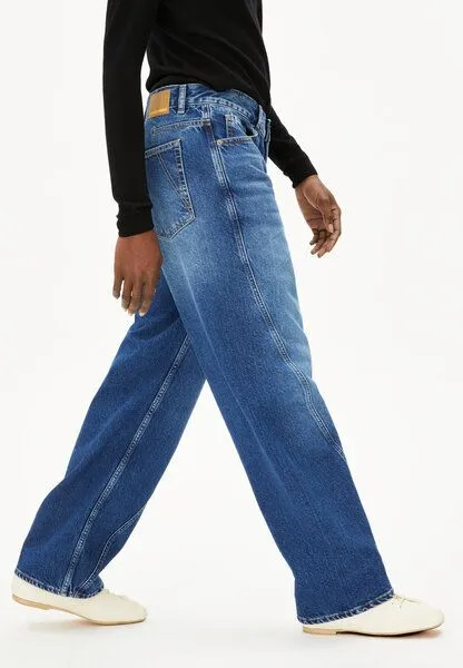 ARMEDANGELS ARMEDANGELS HAAYI Damen Wide Leg Low Waist aus recycelter Baumwolle, Aneto, – Produktbild 3 von 3