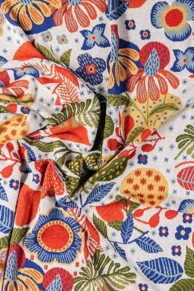 Tranquillo Tranquillo Strickdecke Flower, Bunt, – Produktbild 3 von 5