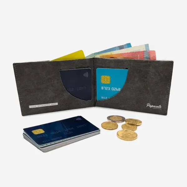 paprcuts paprcuts RFID Portemonnaie, Funky fox (schwarz), – Produktbild 3 von 4