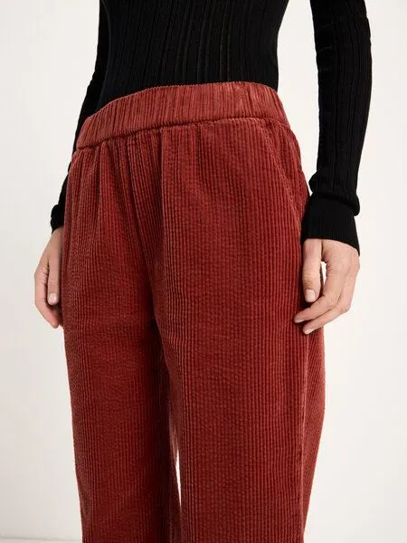 LANIUS LANIUS Kord-Hose mit Gummizug, Red mahagony, – Produktbild 4 von 4