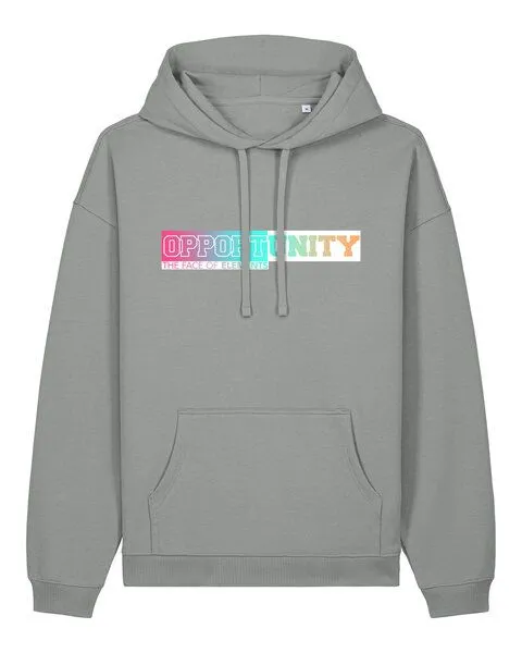 THE FACE OF ELEMENTS The Face of Elements Opportunity - Relaxed Fit Hoodie aus 100% Bio-Baumwolle, Stone (grau), – Produktbild 1 von 3