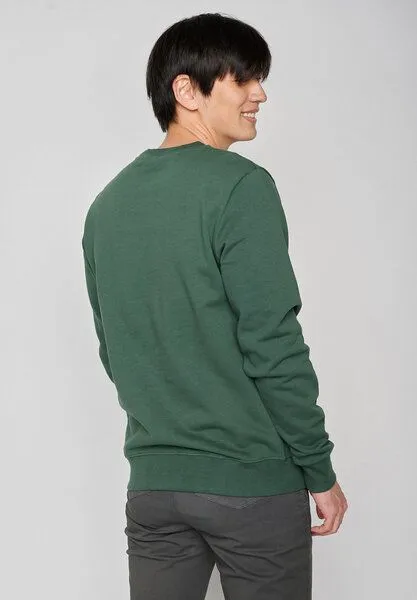 GreenBomb GREENBOMB Animal Raccoon City Wild - Bequemes Sweatshirt aus Bio-Baumwolle / hochwertiger Print / Fair & Vegan, Grün (bottle green), – Produktbild 3 von 4