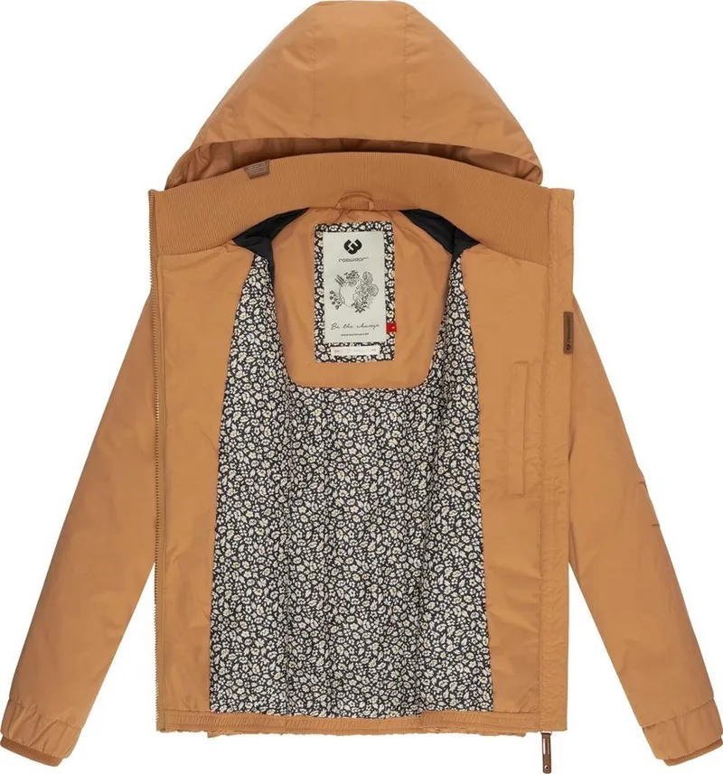 ragwear ragwear Winterjacke Dizzie Winter wasserdichte Outdoorjacke mit Kapuze für den Winter, Beige|braun, – Produktbild 1 von 5