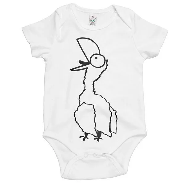 HANDGEDRUCKT HANDGEDRUCKT "Schreihals" Baby Body, Weiß, – Produktbild 1 von 4