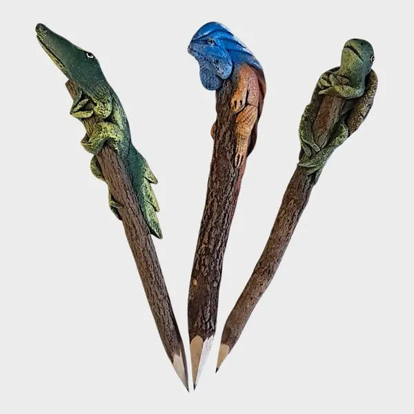 Der Lindwurm Der Lindwurm Astbleistifte mit Tierfigur – Produktbild 3 von 8