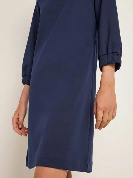 LANIUS LANIUS Kleid aus Bio-Biobaumwolle und reiner Schurwolle, Midnight, – Produktbild 4 von 4