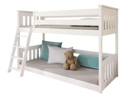 Kids Collective Etagenbett Hochbett Stockbett Kinderbett 90x200 cm Rausfallschutz & Lattenrost, Bett für Mädchen & Jungen 90x200 cm massives Kiefernholz – Produktbild 1 von 1