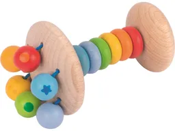 goki baby goki baby Greifling und Rassel aus Holz "Regenbogen" Länge 11 cm – Produktbild 1 von 1
