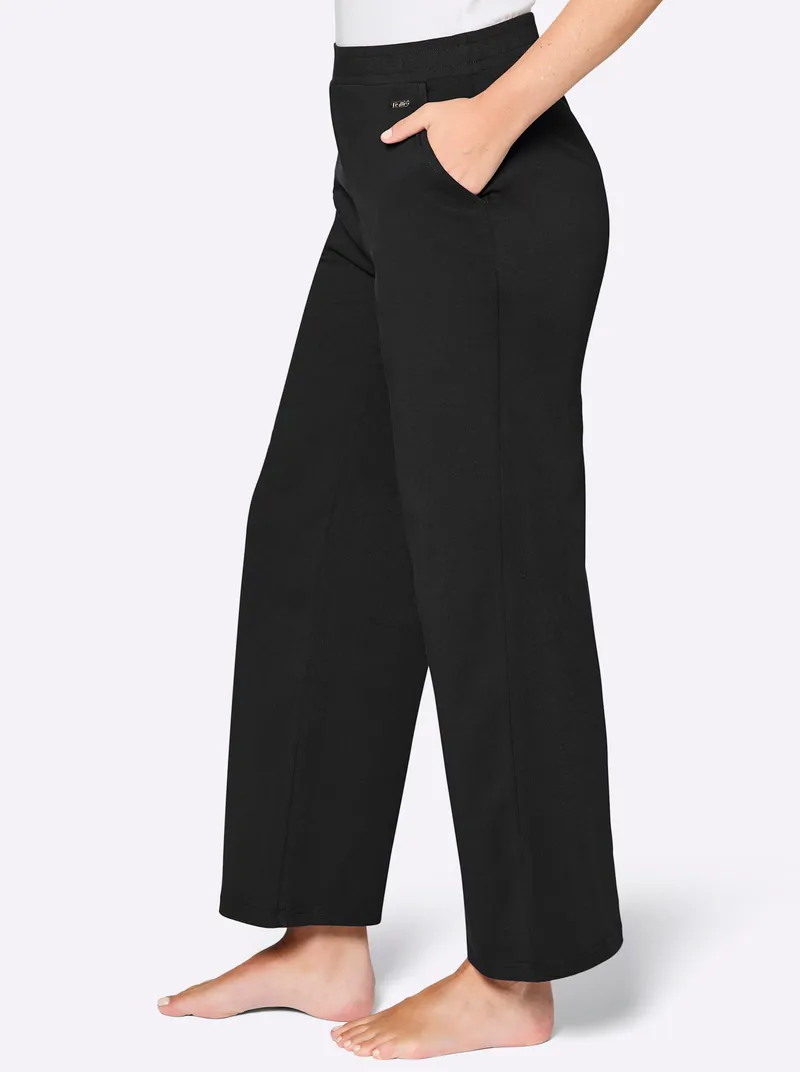 feel good Dehnbund-Hose schwarz, Schwarz, – Produktbild 2 von 2