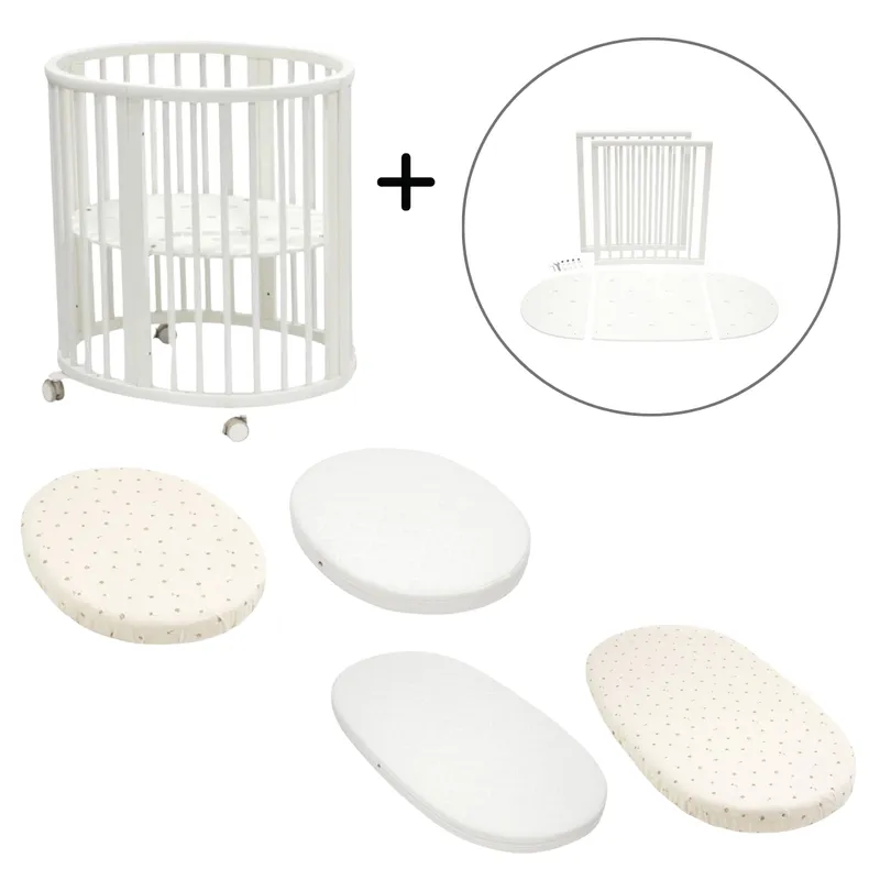 Stokke Stokke Sleepi Kinderbett- und Babybett-Komplettset - White - Ecru, White - ecru, – Produktbild 1 von 1