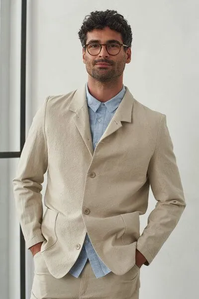 About Companions About Companions Lässige, unkonstruierte Jacke Enzo, Sand (beige), – Produktbild 3 von 4