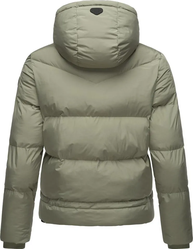 ragwear ragwear Steppjacke Briony Wasserdichte Damen Winterjacke mit Kapuze, Gelb|grün, – Produktbild 4 von 5