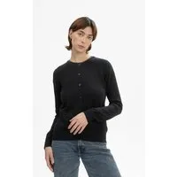 MELA MELA Feinstrick Cardigan Style NAMEEN aus 100% Bio-Baumwolle, Schwarz, – Produktbild 1 von 1