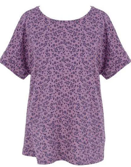 CON_STANT CON_STANT Kimonoshirt 100% Baumwolle (kbA), Blümchen beere, – Produktbild 1 von 1