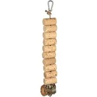 Kork-Deko Kork-Deko Knabber-Kette aus Naturkorken | Kette zum Knabbern aus Korken | Vogelschaukel zum Knabbern | Thermisch desinfiziert – Produktbild 1 von 1