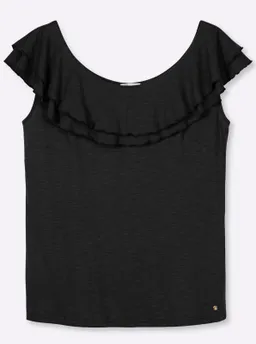sheego Carmenshirt schwarz – Produktbild 1 von 1