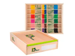 JOLLY Filzstifte "Booster XL" in Holzbox, nachfüllbar, 180 Stk. – Produktbild 1 von 1