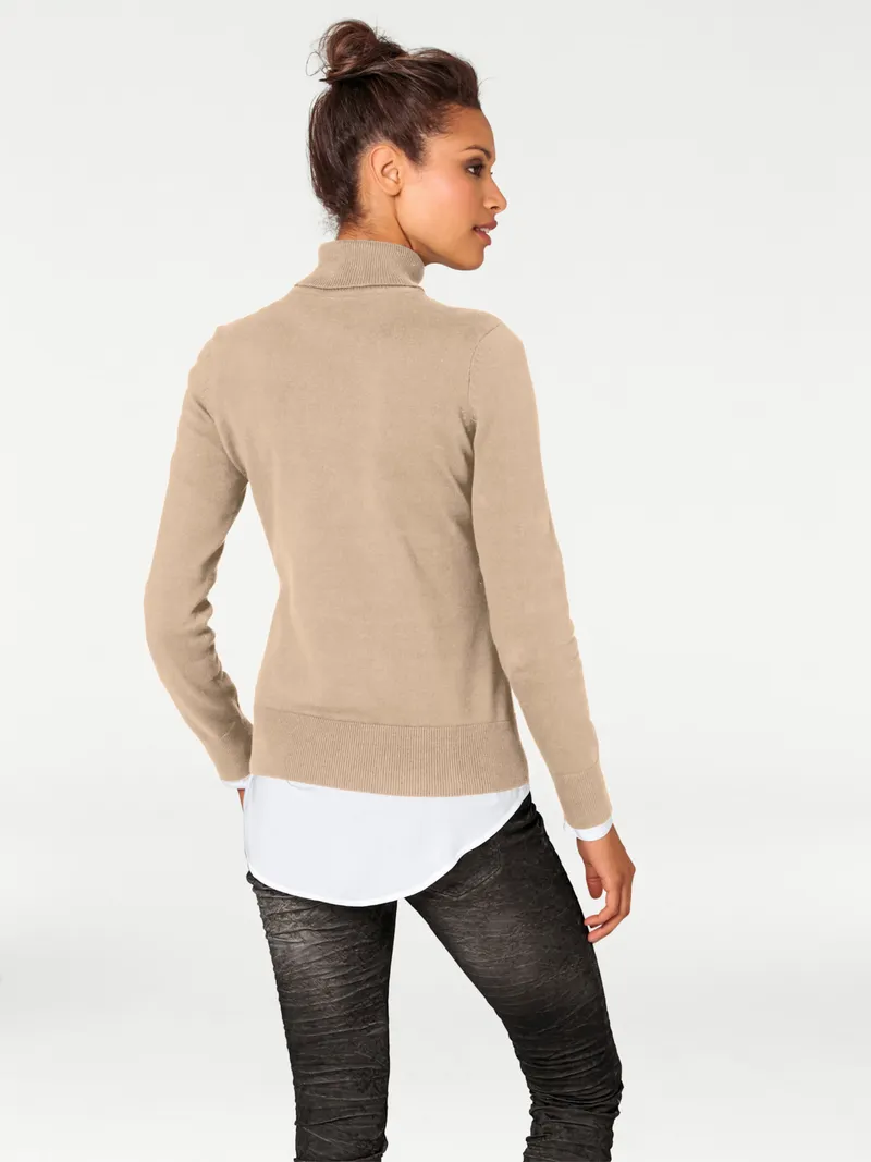 heine Rollkragenpullover, Beige, – Produktbild 1 von 2