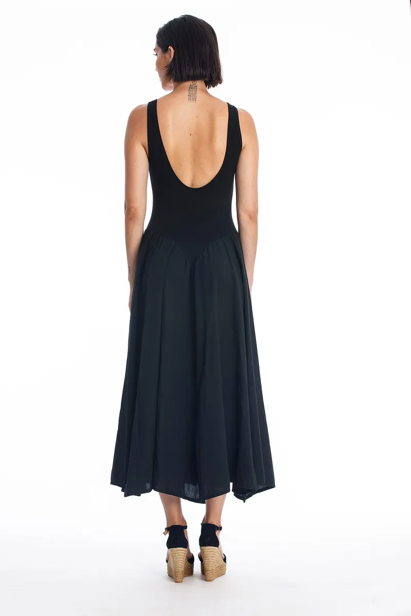 RAVENS VIEW IBIZA RAVENS VIEW IBIZA Damen vegan Kleid Look Schwarz, Schwarz, – Produktbild 2 von 2