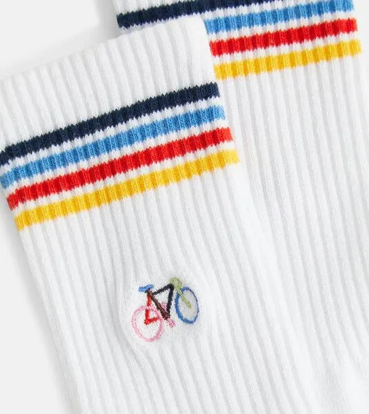 Natural Vibes Natural Vibes Fahrrad Tennissocken aus Biobaumwoll-Mix, Mehrfarbig, – Produktbild 3 von 3