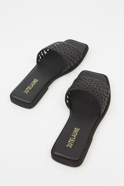 Jutelaune Jutelaune Braided Sandals, Schwarz, – Produktbild 3 von 3